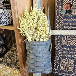 Rag Handle Door Basket Dark Brown - 20.5" x 4" x 5"