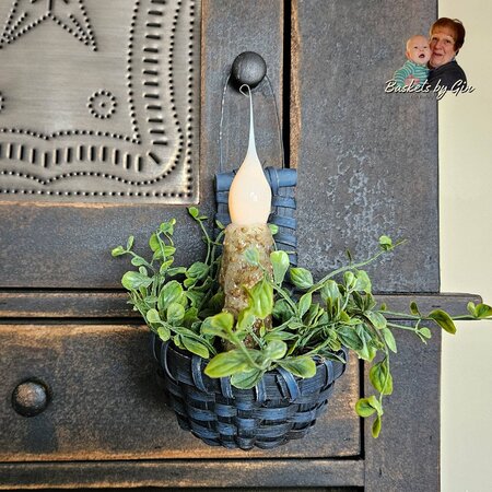 Cupboard Door Basket - Navy Blue