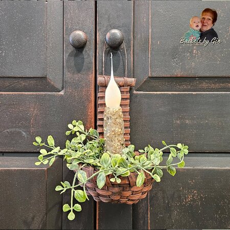 Prim Red Cupboard Door Basket