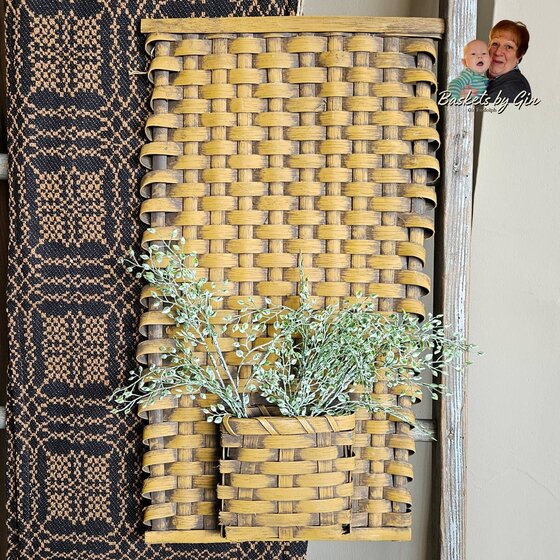 Slab Porch Basket Pocket in Mustard