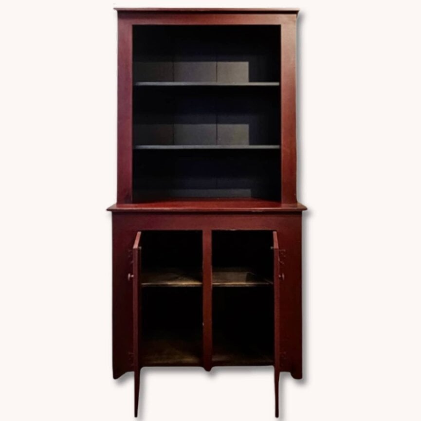 Hutch Two Doors Red - 78" x 42" x 19"
