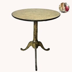 Shaker Round Top Table - Rye Over Black
