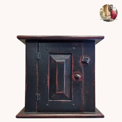 Shaker Black Cupboard - Black over Red