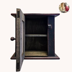 Shaker Black Cupboard - Black over Red