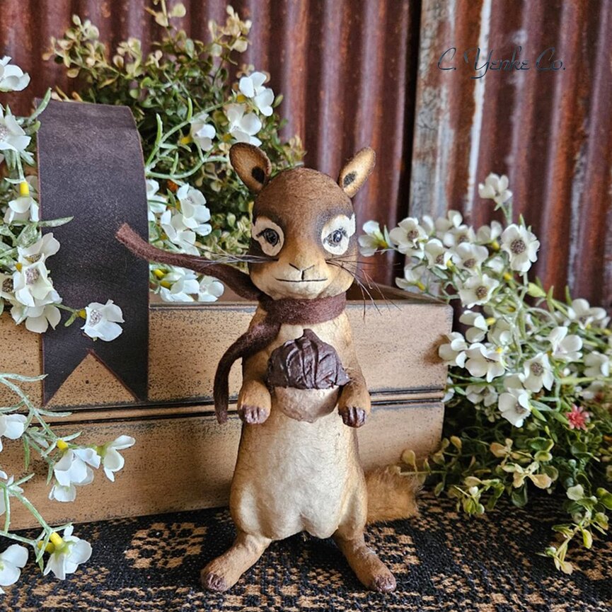 C. Yenke Chipmunk Standing with Acorn - 7.5"