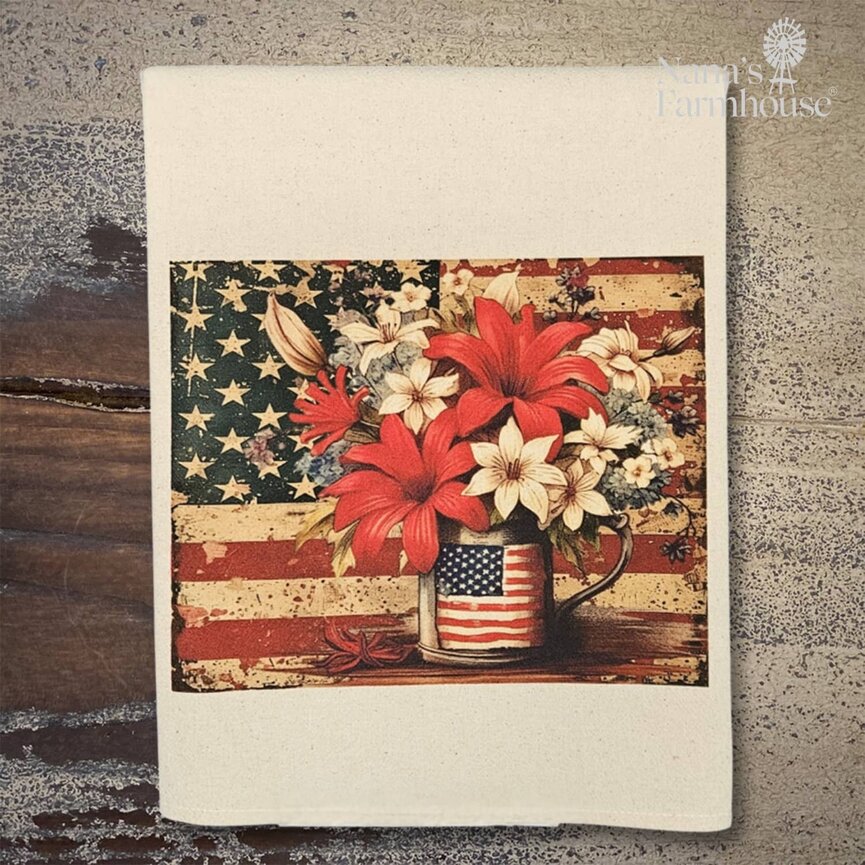 Flour Sack Towel Americana - 27" x 27"