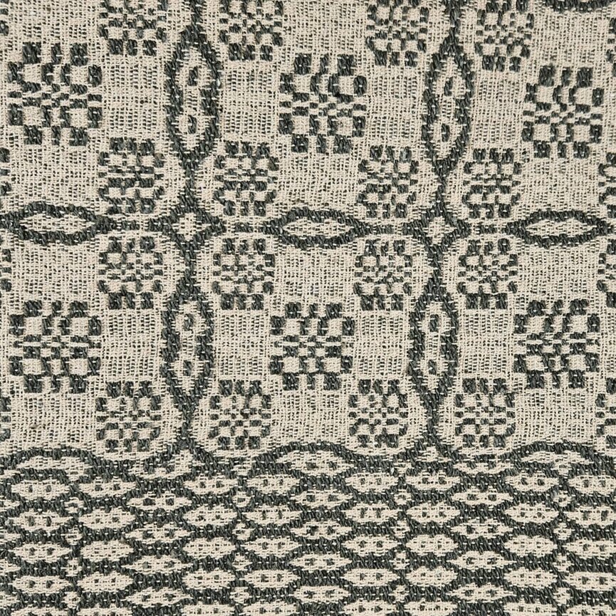 Pine Creek Saratoga Bed Cover Green over Linen - Various Sizes