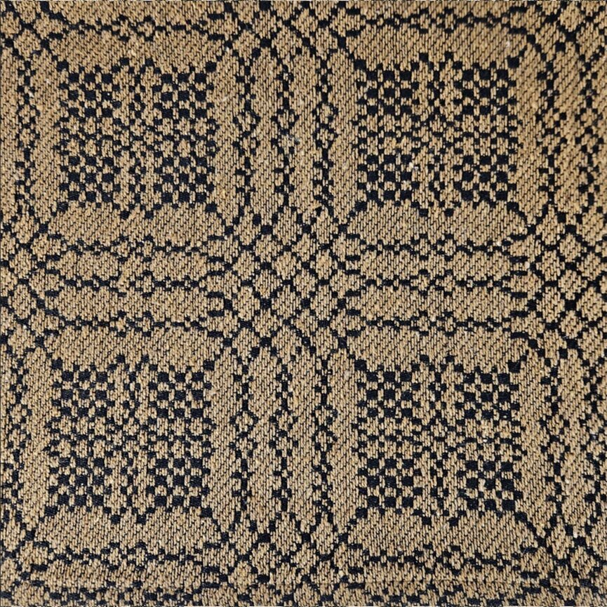 Nantucket Long Runner Mustard Black - 14" x 56"