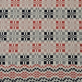 Parlor Weave Rust Black Linen Table Square - 52"