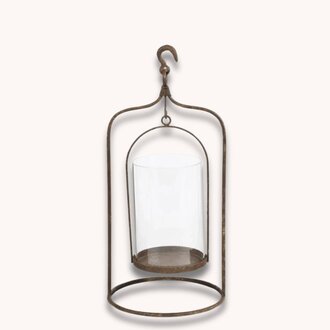 Rustic Metal Hanging Candleholder - Medium