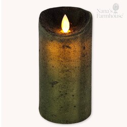 Real Look Timer Pillar Dark Green - 6" x 3"