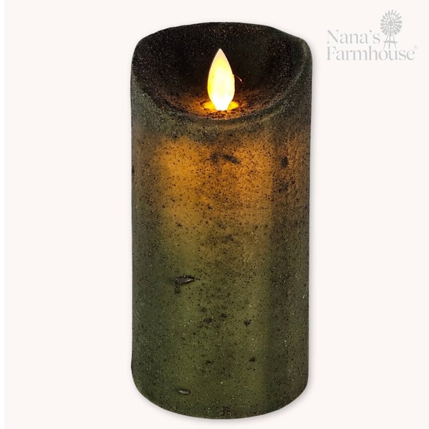 Real Look Timer Pillar Dark Green - 6" x 3"