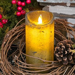 Real Look Timer Pillar Dark Green - 6" x 3"