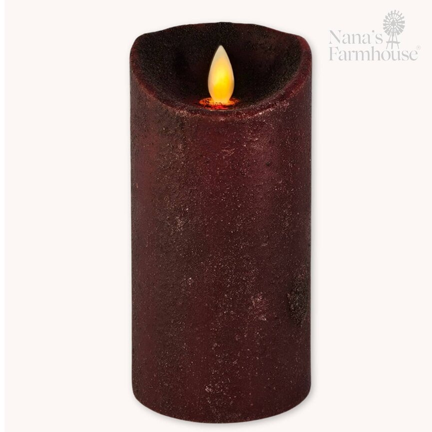 Real Look Timer Pillar Red - 6" x 3"