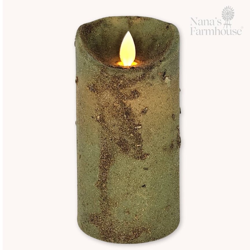 Real Look Timer Pillar Herb - 6" x 3"