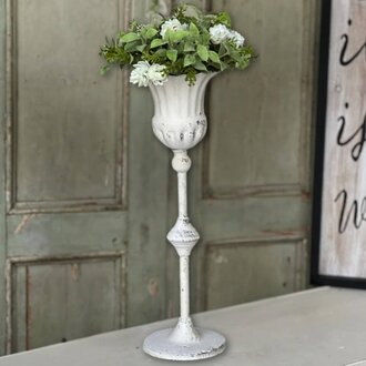 Cream Fluted Holder - Medium