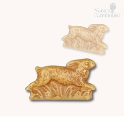 Natural Beeswax Running Rabbit - 4" x 2.5"