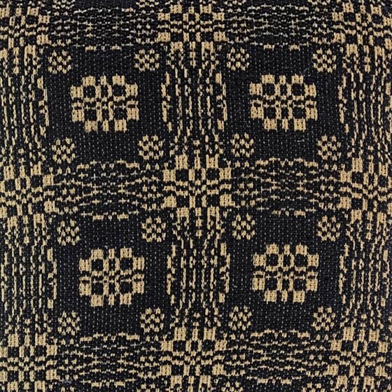Gettysburg Black over Tan Table Square - 52"