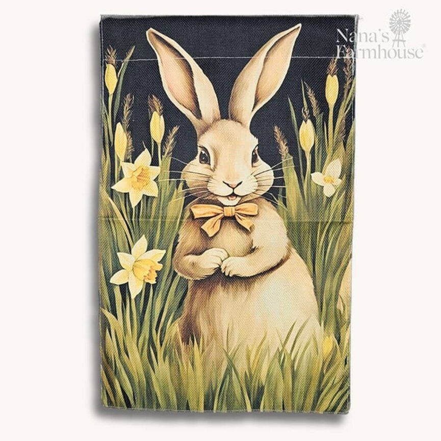 Rascal Rabbit Double Sided Garden Flag - 17.25" x 12.5"