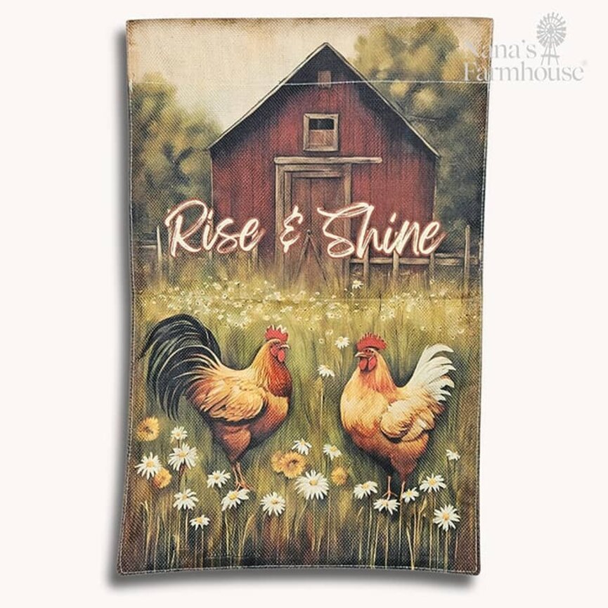 Rise & Shine Double Sided Garden Flag - 17.25" x 12.5"