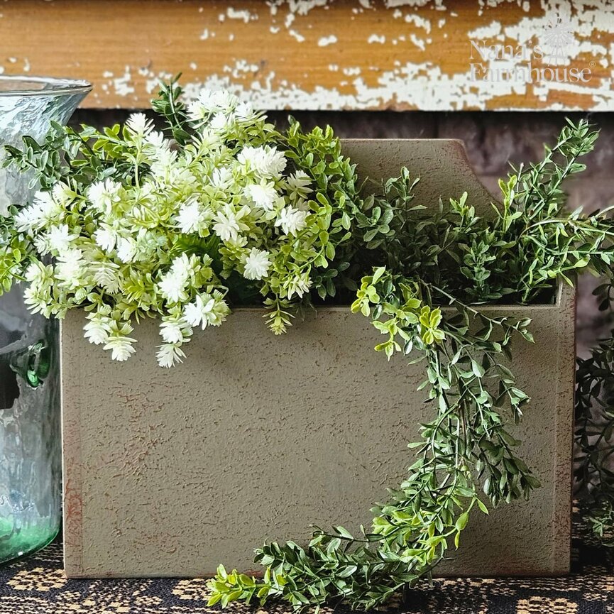 Wall Box Sage Green Over Red - 11" x 13" x 3.5"