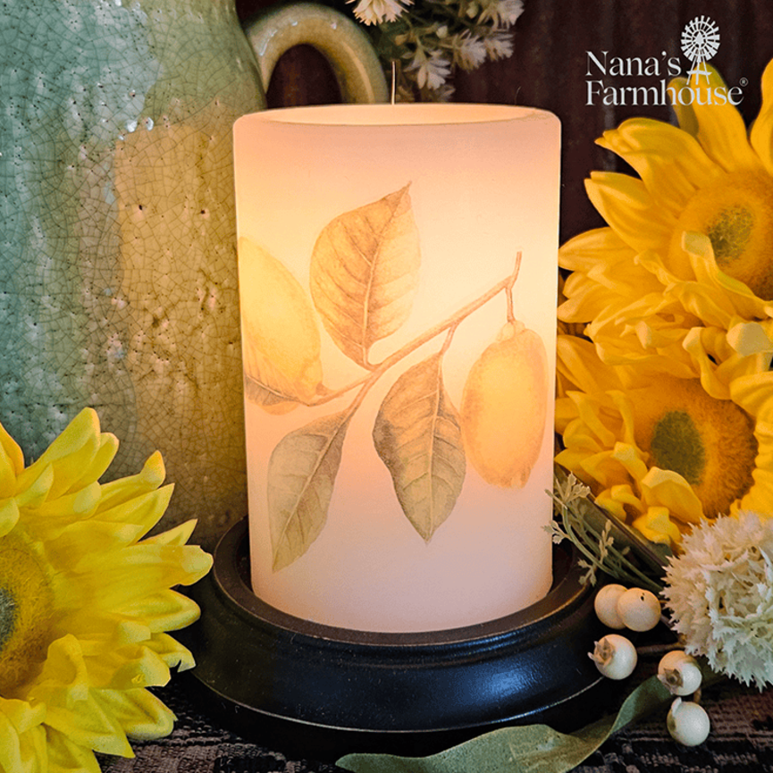 Lemons Candle Sleeve Vanilla