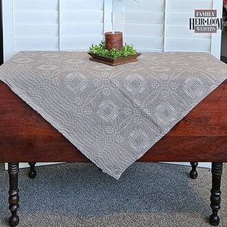 Whig Rose Linen Twill Table Square - Large