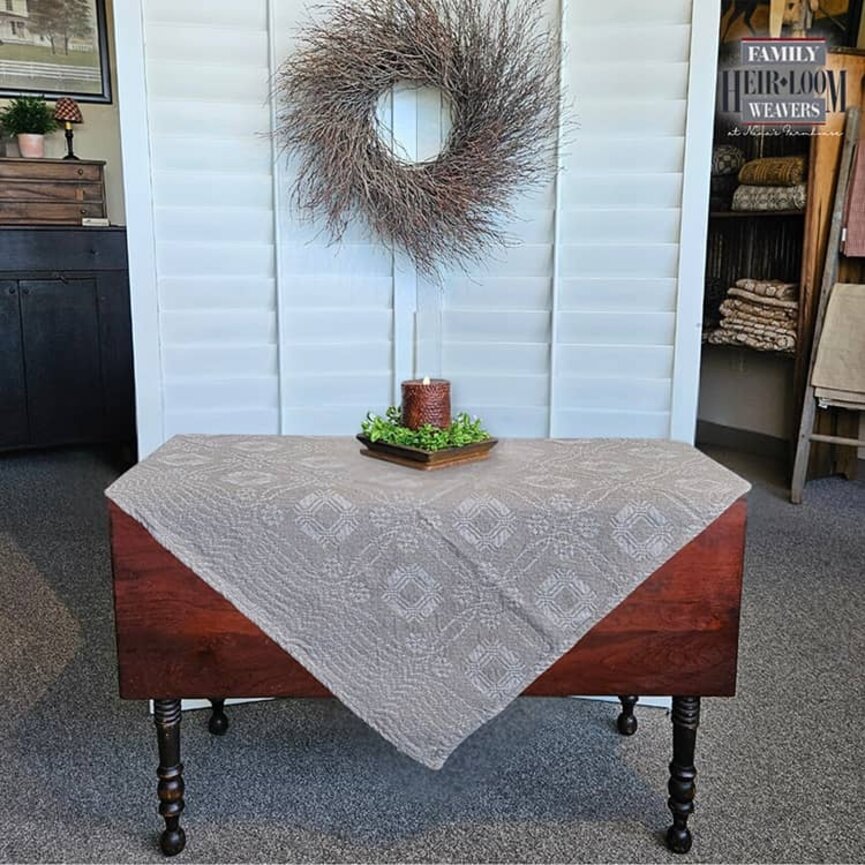 Twill Table Square Whig Rose Linen - 50" x 50"