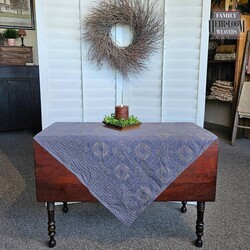 Twill Table Square Whig Rose Denim Blue - 50" x 50"