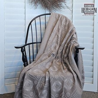 Whig Rose Linen Twill Blanket Throw