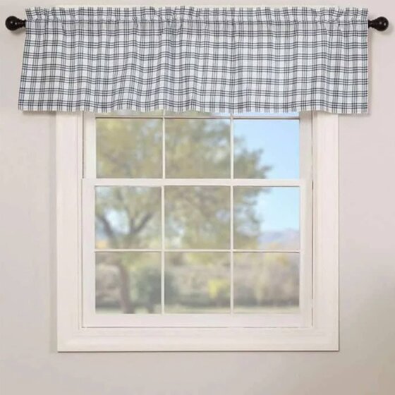 Sawyer Mill Blue Plaid Valance - 72"