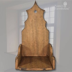 Wall Sconce Combed Stain Mustard over Black - 15.5" x 8.5" x 6.5"