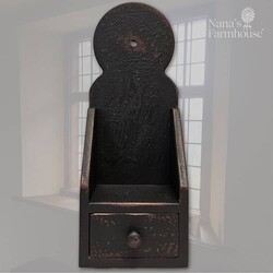 Sconce with Drawer Round Top - 14.5" x 5.5" x 5"