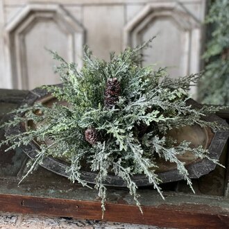 Silver Thread Cedar Half Sphere 10 Dia