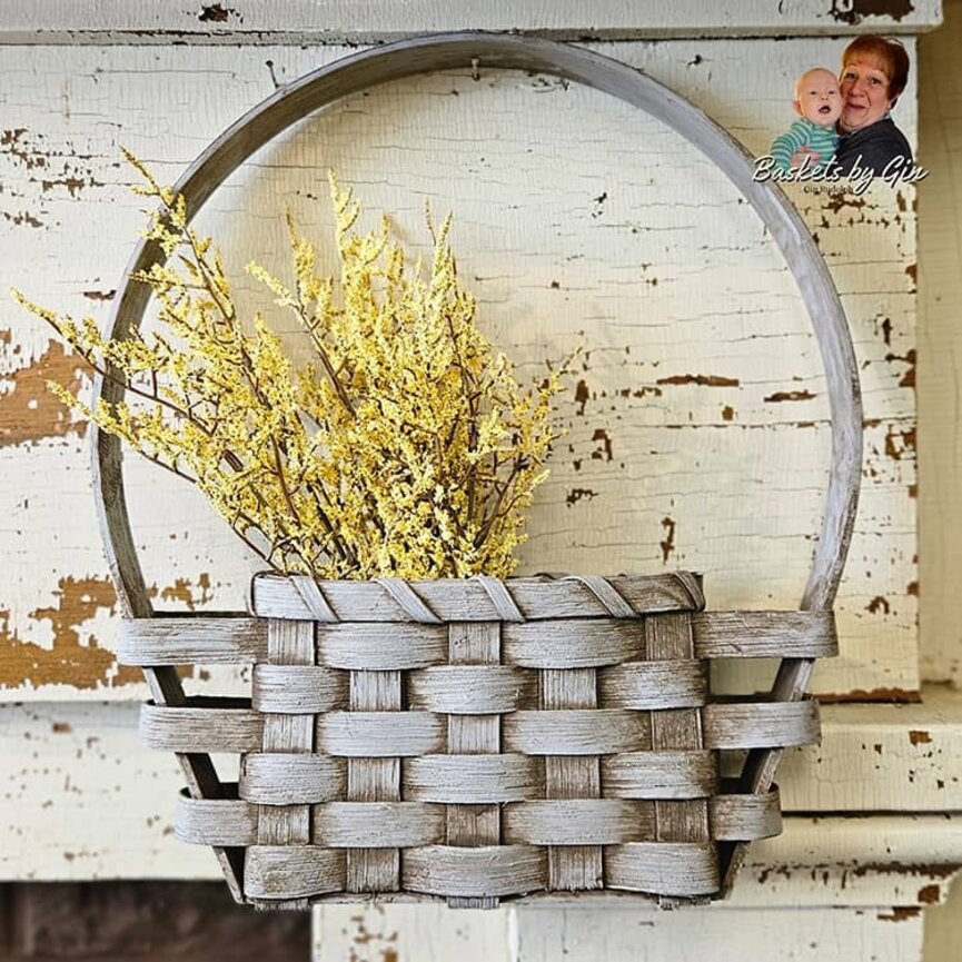 Between The Door Basket with Round Handle - 13.5" x 12"