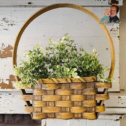 Between The Door Basket with Round Handle - 13.5" x 12"