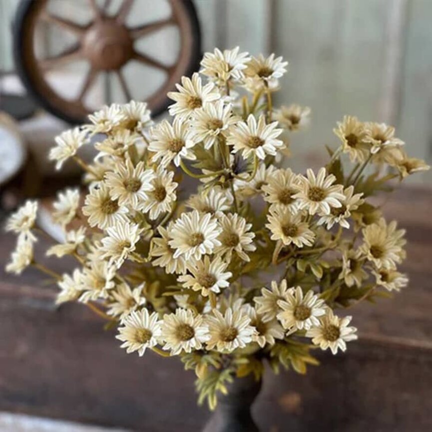 Ashdale Daisy Bush Ecru - 16"