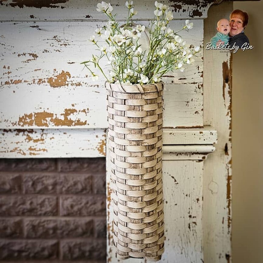 Tall Flower Stem Basket - 22" x 4.5" x 5"