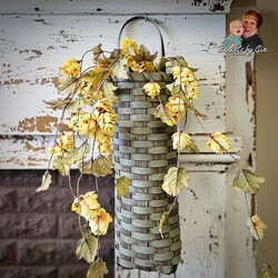 Tall Flower Stem Basket - 22" x 4.5" x 5"