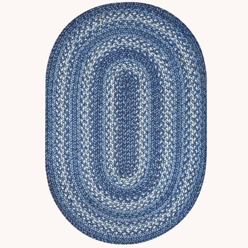 Denim Jute Braided Rug