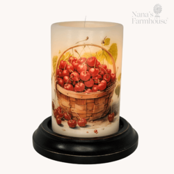 Farmers Market Cherries Candle Sleeve Vanilla