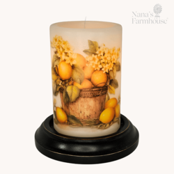 Farmers Market Lemons Candle Sleeve Vanilla