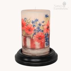 Americana Planter Box Candle Sleeve Vanilla
