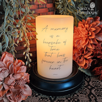 Memory Keepsake Time Candle Sleeve - Vanilla