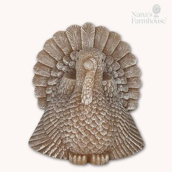 Turkey Shaped Moving Flame LED Candle  - 6" x 6"
