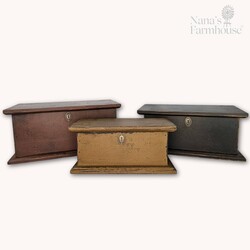 Three Stacking Wooden Boxes - 21" x 17" x 8"