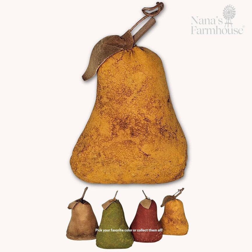 Primitive Pear Weighted Base Mustard with Cinnamon - 5.5" x 3.25"