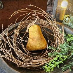 Primitive Pear Weighted Base Mustard with Cinnamon - 5.5" x 3.25"