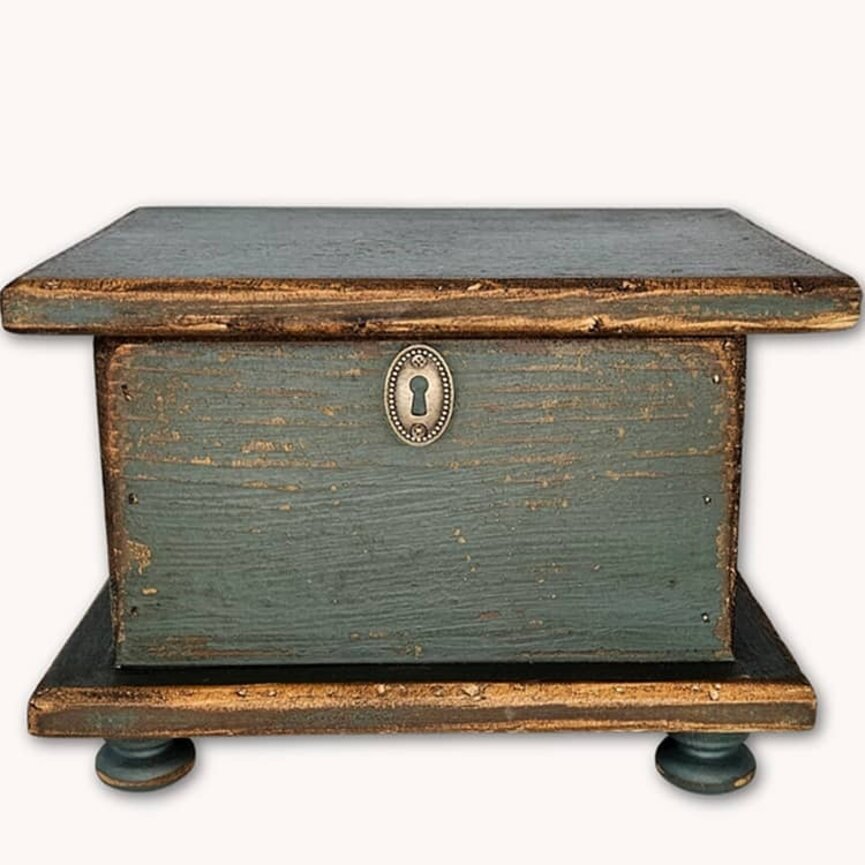 Sugar Box in Arnett Blue - 11" W x 8" D x 8" T