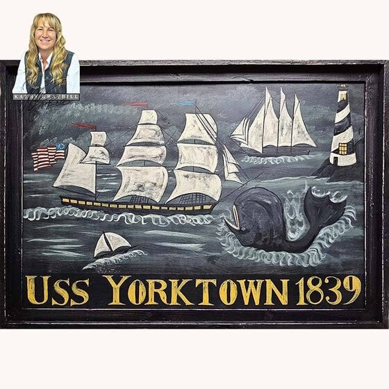 USS Yorktown 1839 Hand-Painted